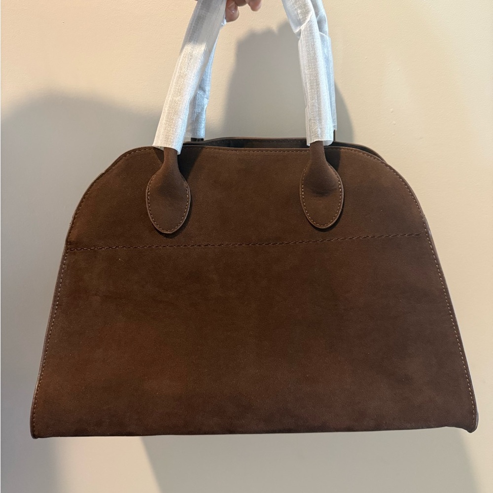 Elegant Brown Suede Women's Handbag